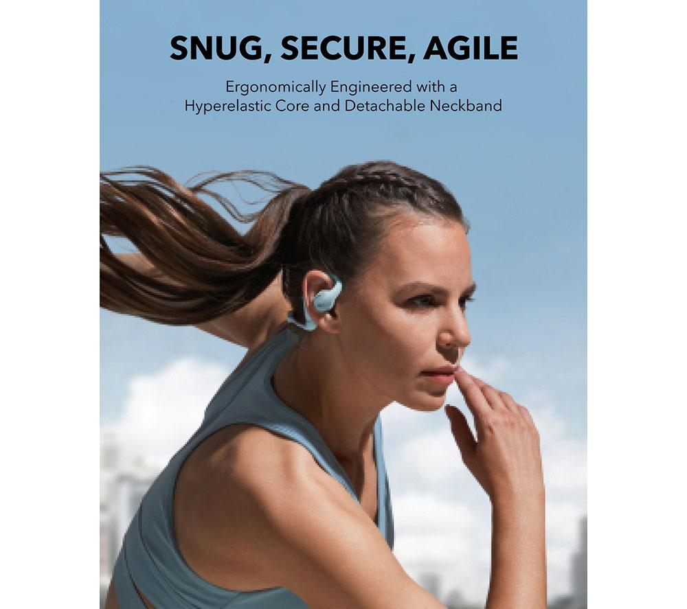 SOUNDCORE AeroFit Pro Open-Ear Wireless Bluetooth Earbuds - Aqua Blue