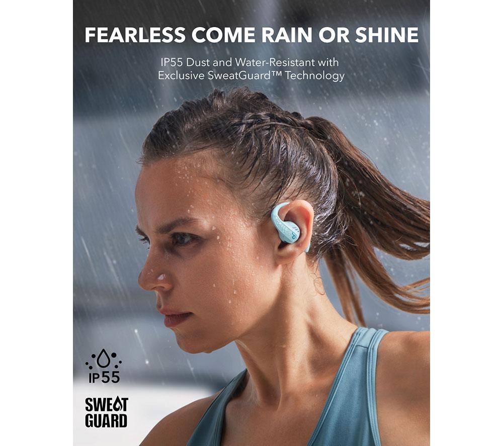 SOUNDCORE AeroFit Pro Open-Ear Wireless Bluetooth Earbuds - Aqua Blue