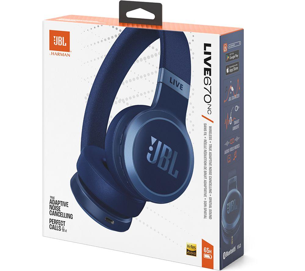 Auriculares inalámbricos con cancelación de ruido Bluetooth JBL Live 670NC - Azul