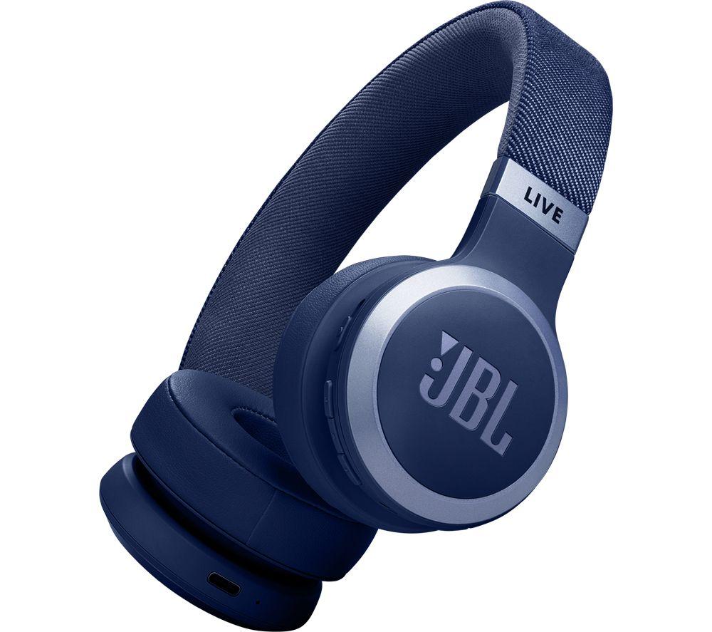 JBL Live 670NC Wireless Bluetooth Noise-Cancelling Headphones - Blue