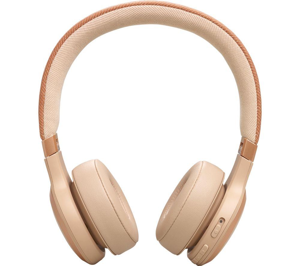 JBL Live 670NC Kabelloser Bluetooth Over-Ear Kopfhörer mit Noise-Cancelling – Sandstein