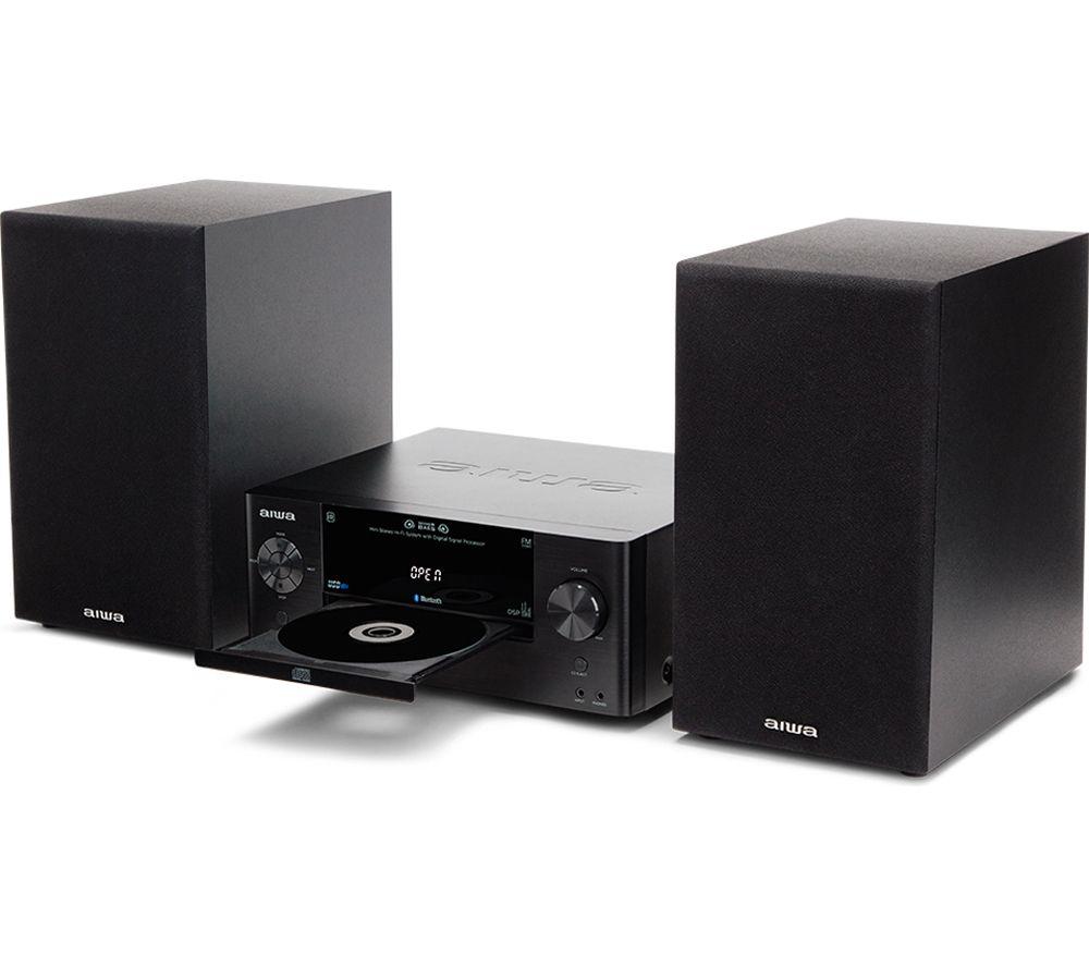 AIWA MSBTU-500 Bluetooth Mini Hi-Fi System - Black