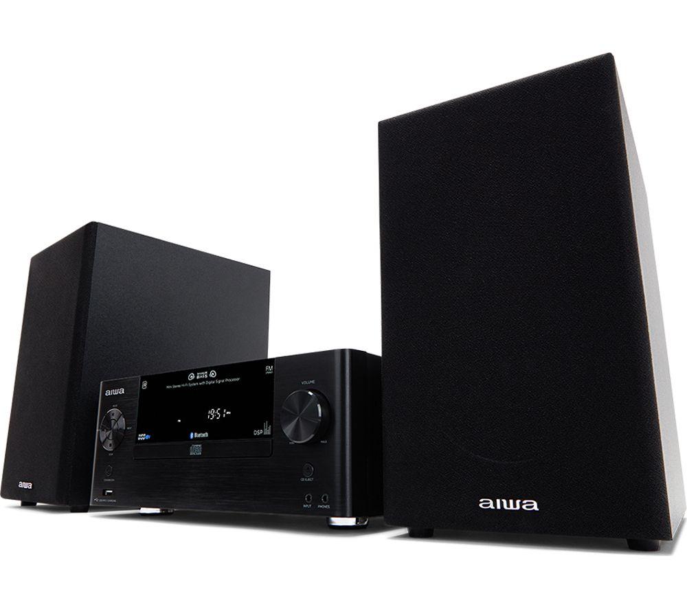 AIWA MSBTU-500 Bluetooth Mini Hi-Fi System - Black