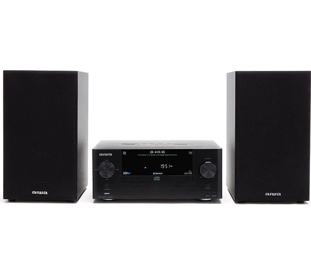 AIWA MSBTU-500 Bluetooth Mini Hi-Fi System - Black