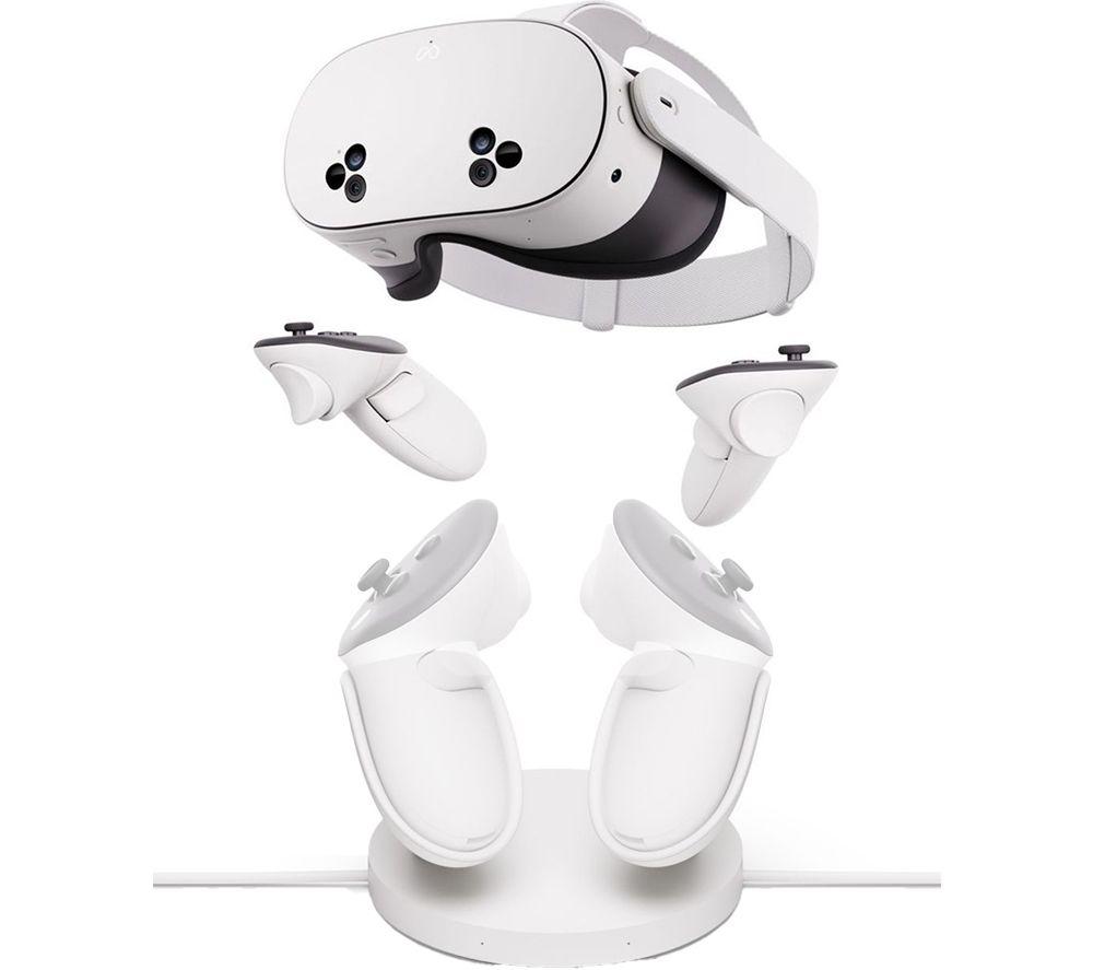 META Quest 3S Virtual Reality Headset (256 GB) & Compact Charging Dock Bundle