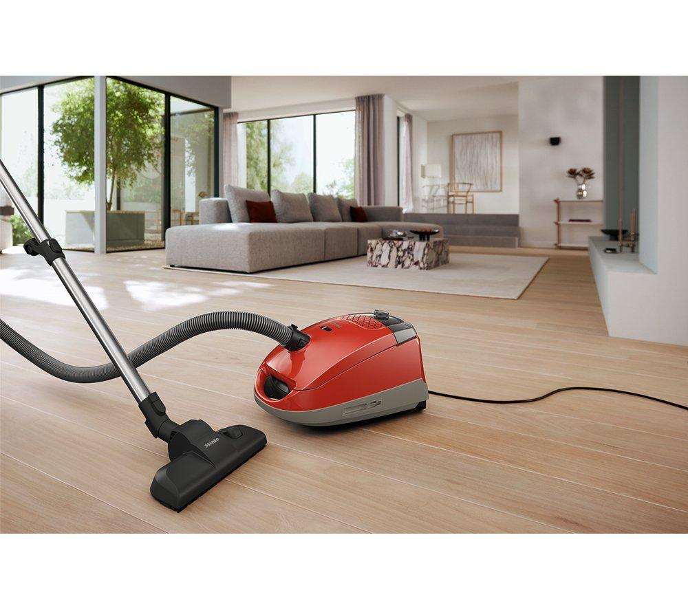 MIELE Aspiradora con bolsa cilíndrica Guard S1 Jr - Rojo Terra
