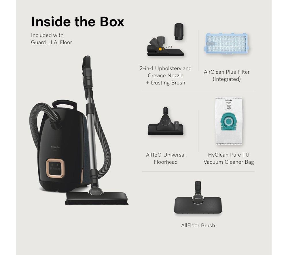 Aspiradora de cilindro con bolsa MIELE Guard L1 para todo tipo de suelos - Negro