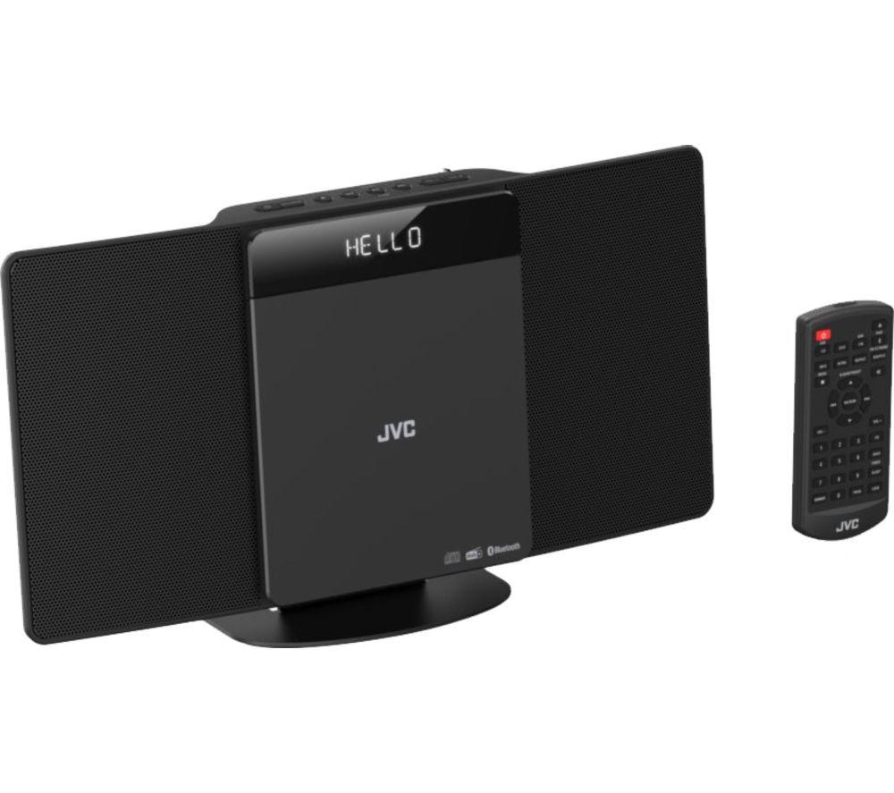 Sistema Hi-Fi de panel plano Bluetooth JVC RD-D325B - Gris oscuro