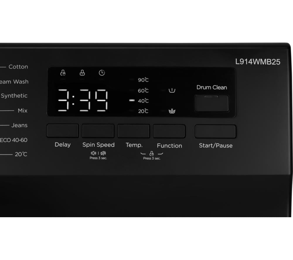 LOGIK L914WMB25 9 kg 1400 Spin Washing Machine - Black