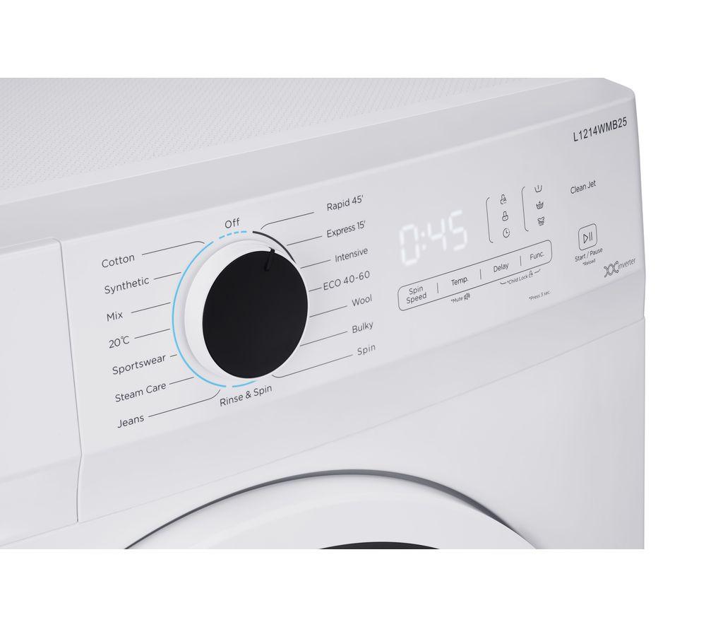LOGIK L1214WMB25 12 kg 1400 Spin Washing Machine - White