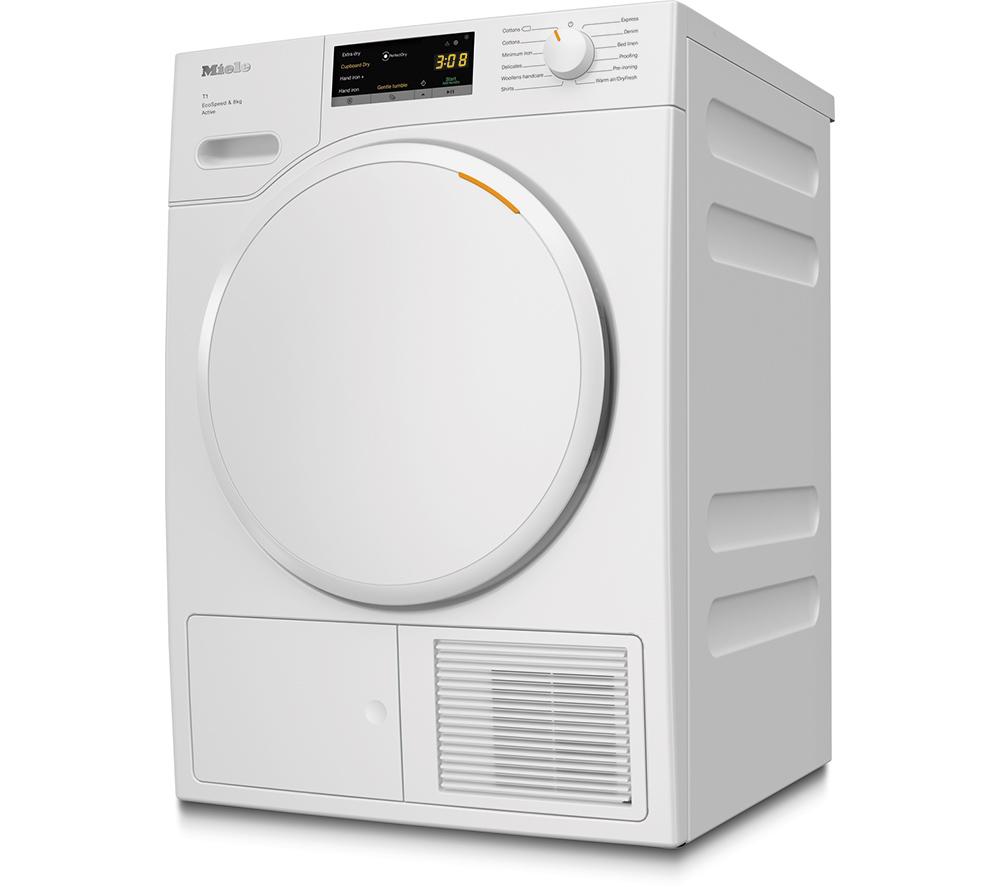 Secadora con bomba de calor MIELE Active T1 TWA520WP de 8 kg - Blanca