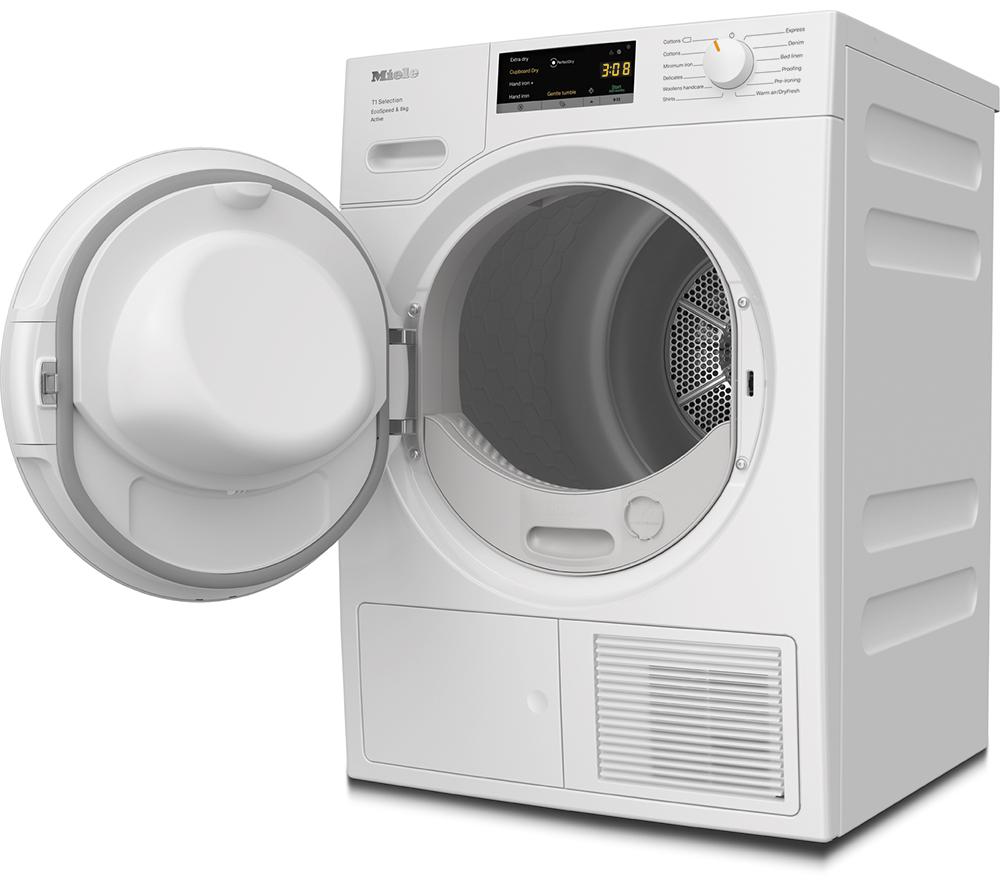 MIELE Active T1 TWA520WP 8 kg Heat Pump Tumble Dryer - White