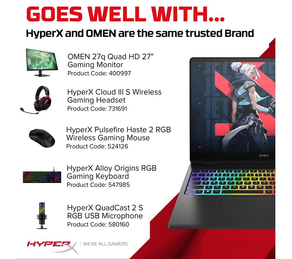 HP OMEN MAX 16-ah0500na 16" Gaming Laptop - Intel® Core™ Ultra 9, RTX 5080, 1 TB SSD