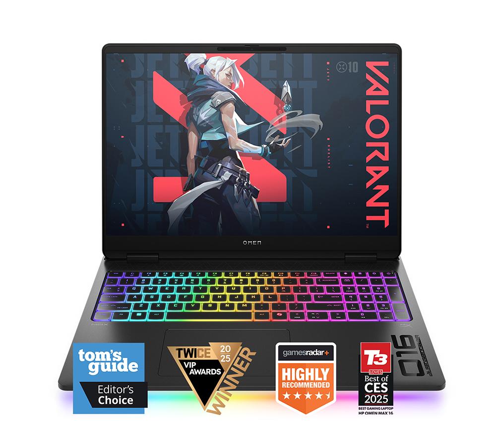 HP OMEN MAX 16-ah0500na 16" Gaming Laptop - Intel® Core™ Ultra 9, RTX 5080, 1 TB SSD