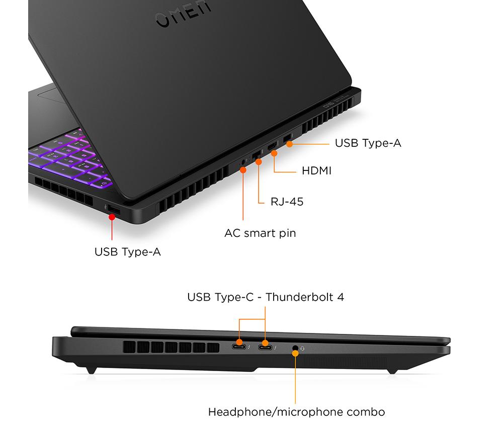 HP OMEN MAX 16-ah0500na 16 Zoll Gaming Laptop - Intel® Core™ Ultra 9, RTX 5080, 1 TB SSD