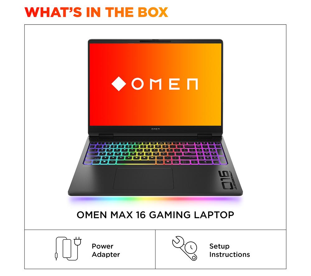 HP OMEN MAX 16-ah0500na 16 Zoll Gaming Laptop - Intel® Core™ Ultra 9, RTX 5080, 1 TB SSD