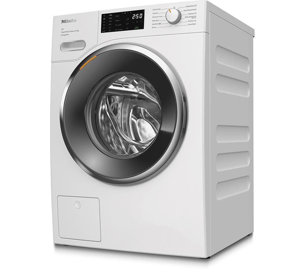 MIELE WWE380 WCS Lavadora con PowerWash y Vapor, Wi-Fi, 8 kg, 1400 rpm - Blanco Loto
