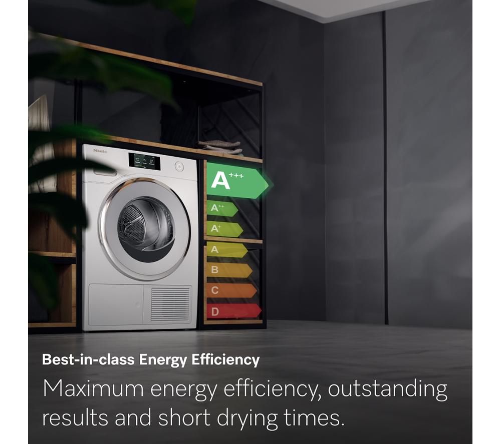 MIELE EcoSpeed T1 TWC640WP WiFi-enabled 8 kg Heat Pump Tumble Dryer - White