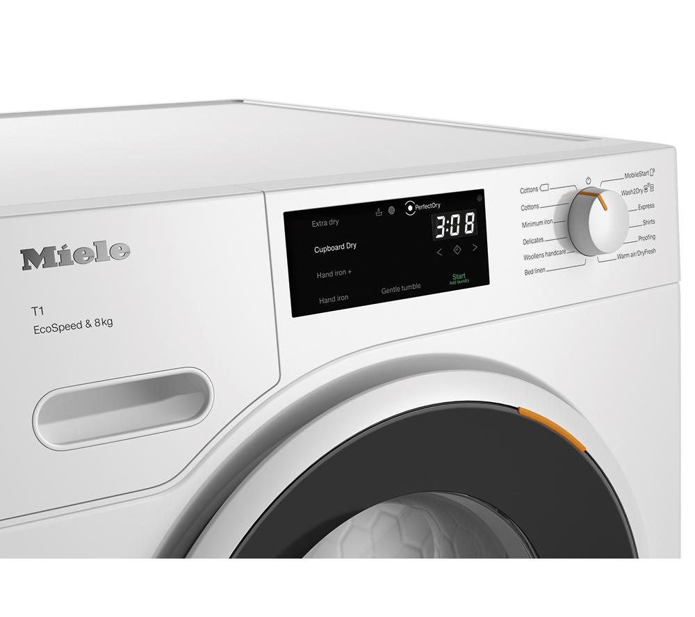 MIELE EcoSpeed T1 TWC640WP WiFi-enabled 8 kg Heat Pump Tumble Dryer - White