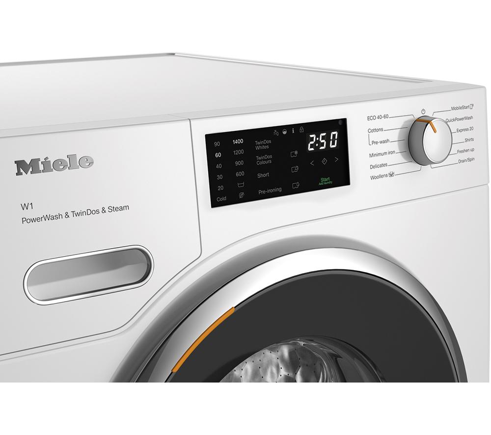 MIELE WWG880 WCS PWash&TDos&Steam Lavadora con WiFi de 9 kg y 1400 rpm - Blanco Loto