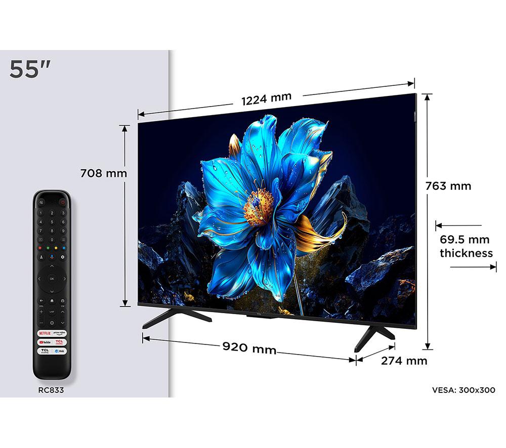 TCL 55P7K 55" Smart 4K Ultra HD HDR QLED TV