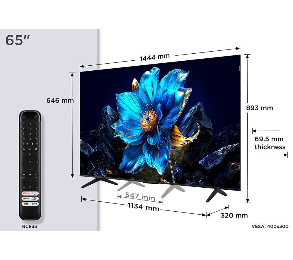 TCL 65P7K Smart TV QLED HDR 4K Ultra HD de 65"