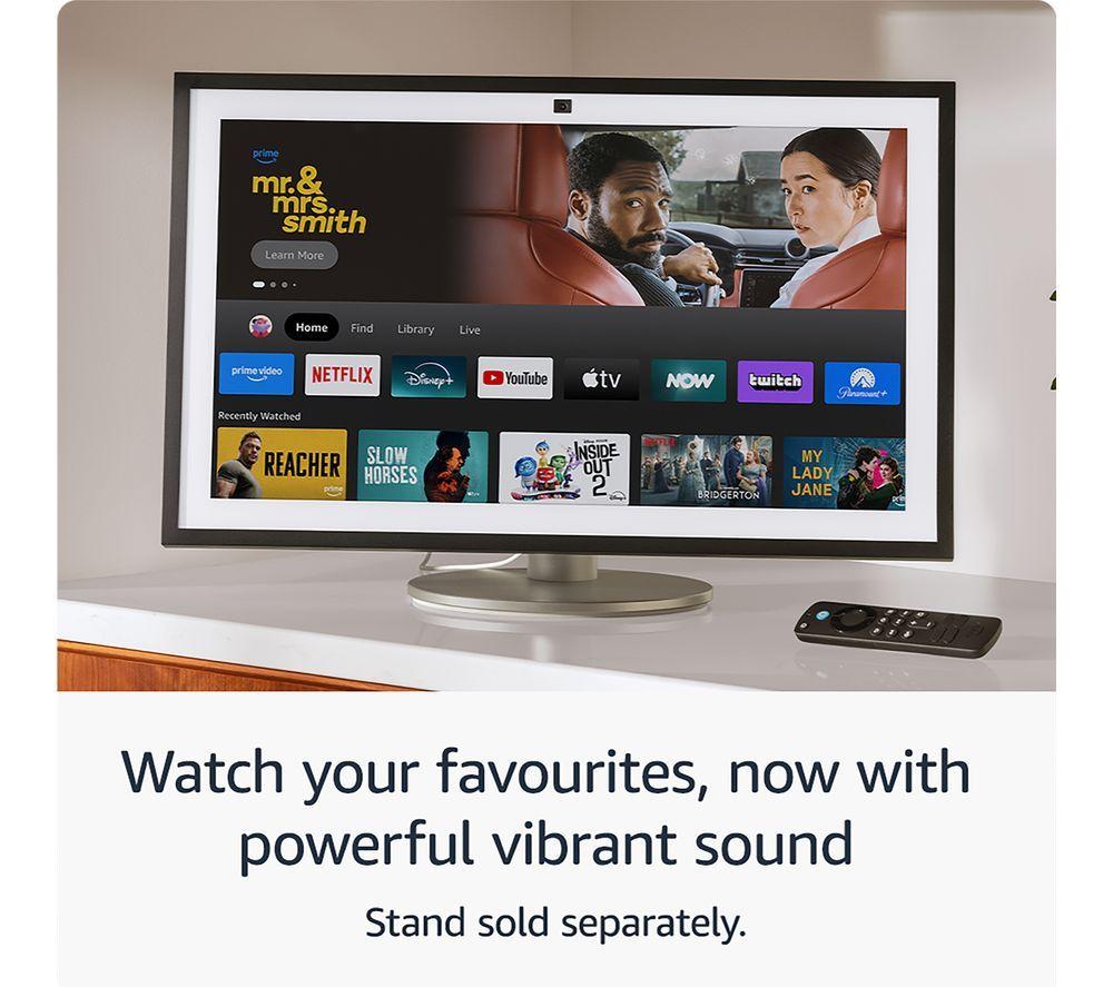 AMAZON Echo Show 21 Smart Display with Fire TV & Alexa Voice Remote
