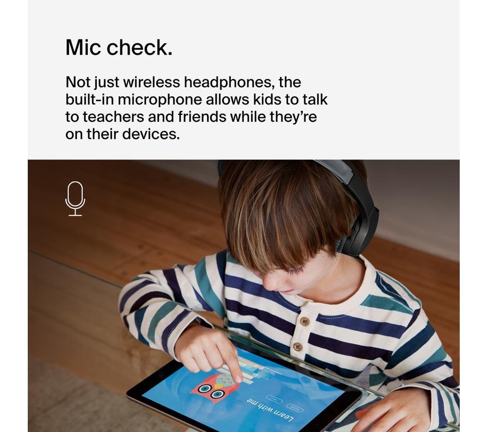 BELKIN SoundForm Mini AUD002BTBKV3 Wireless Bluetooth Kids Headphones - Black