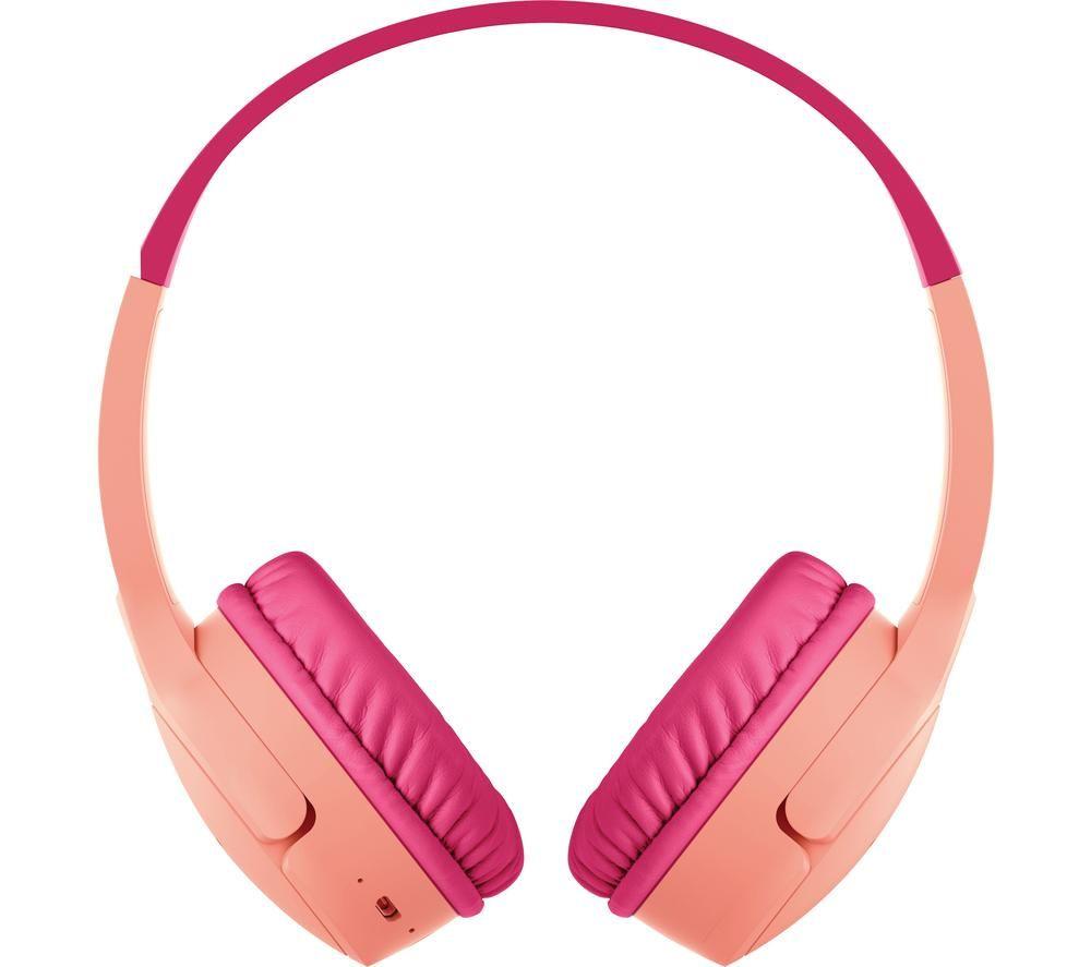 BELKIN SoundForm Mini AUD002BTPKV3 Wireless Bluetooth Kids Headphones - Pink