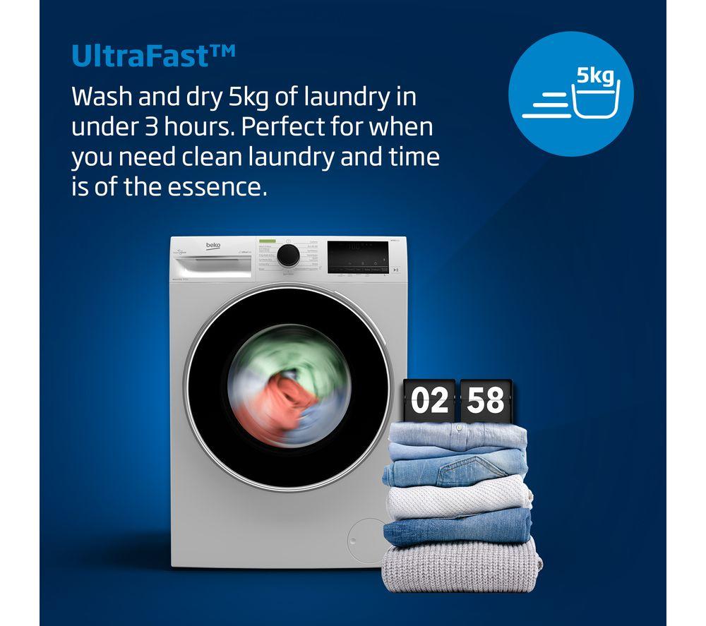 BEKO Pro BM3DT68342W Lavadora-secadora de 8 kg - Blanco