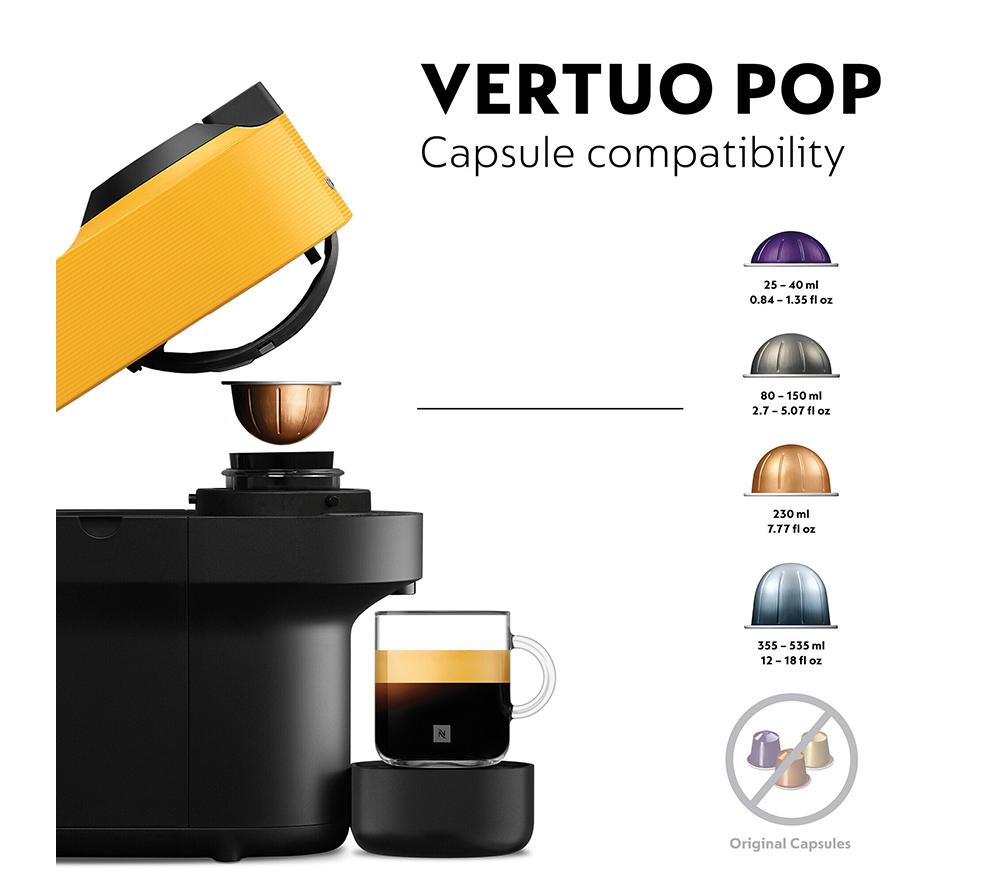 NESPRESSO by De'Longhi Vertuo Pop ENV90.Y Kaffeemaschine - Gelb