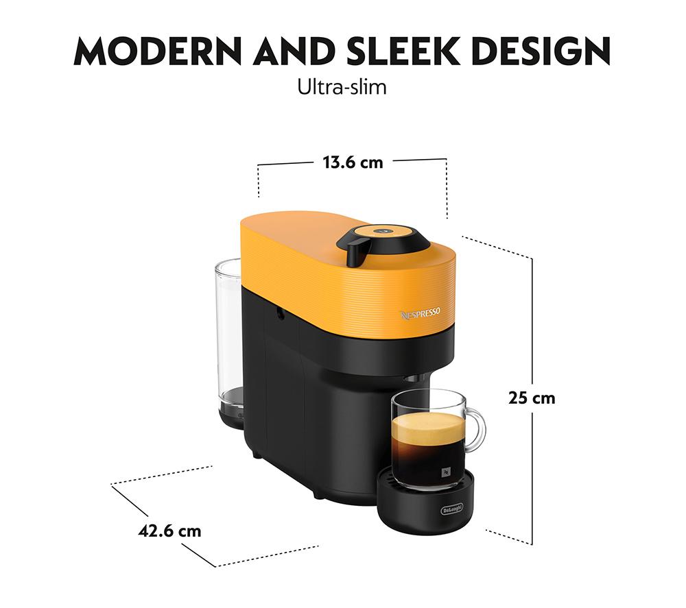 NESPRESSO by De'Longhi Vertuo Pop ENV90.Y Kaffeemaschine - Gelb