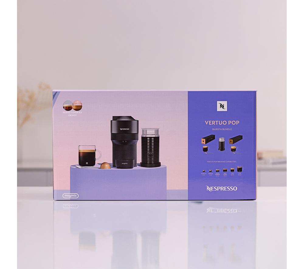 NESPRESSO by De'Longhi Vertuo Pop Barista Bundle ENV90.BAE Coffee Machine - Black