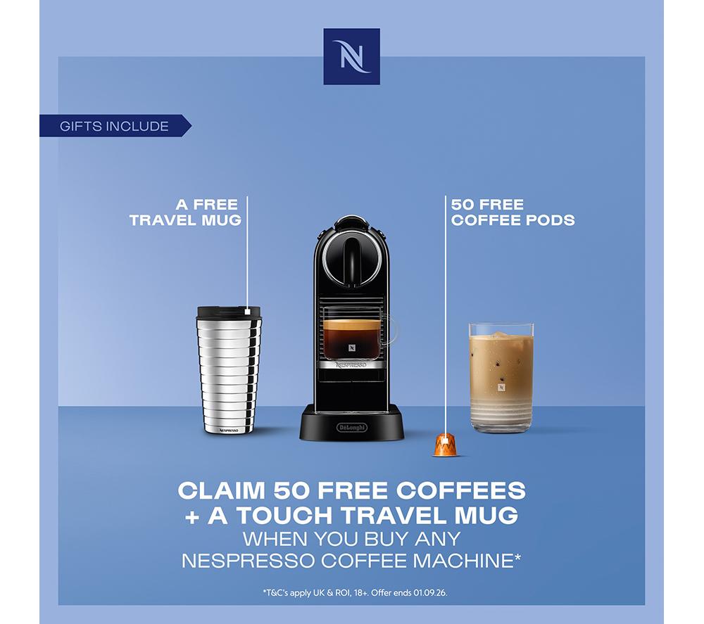 NESPRESSO by De'Longhi Citiz EN167.W Kaffeemaschine - Weiß