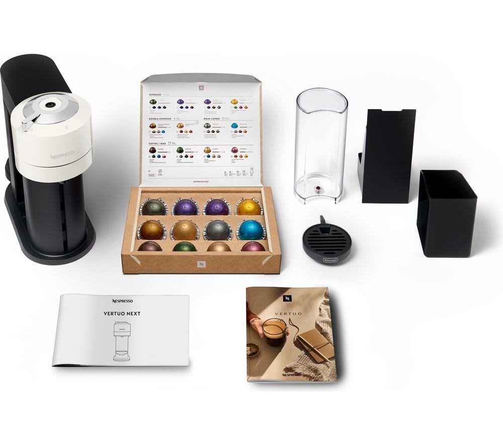 NESPRESSO by De'Longhi Vertuo Next ENV120.W Kaffeemaschine – Schwarz & Weiß