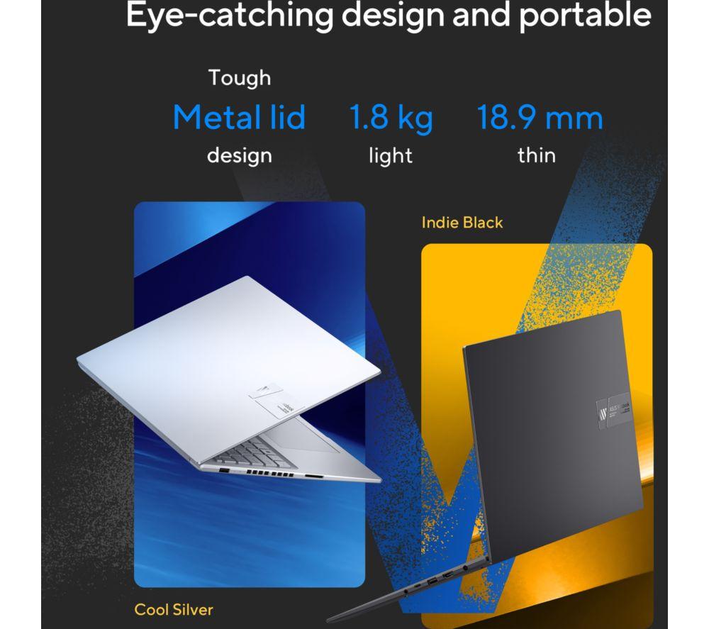 ASUS Vivobook 16X K3605VU 16" Laptop - Intel® Core™ i7, 1 TB SSD, Silber