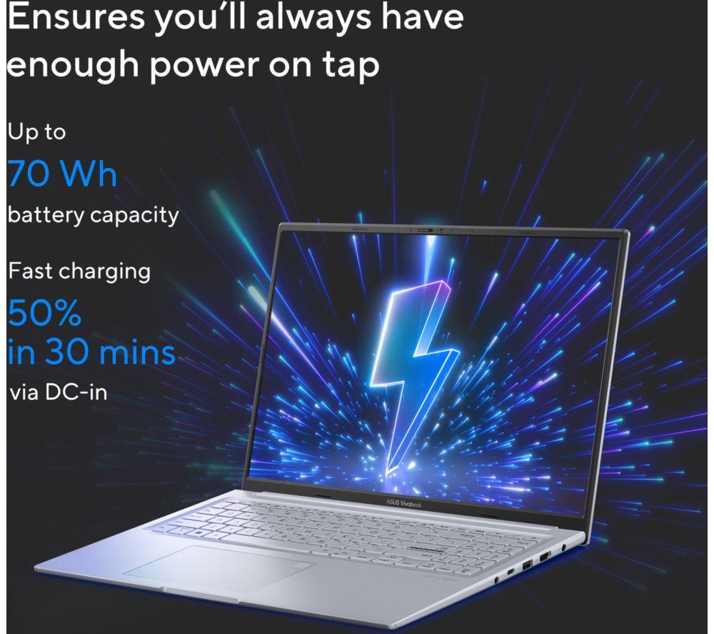 ASUS Vivobook 16X K3605VU 16" Laptop - Intel® Core™ i7, 1 TB SSD, Silber