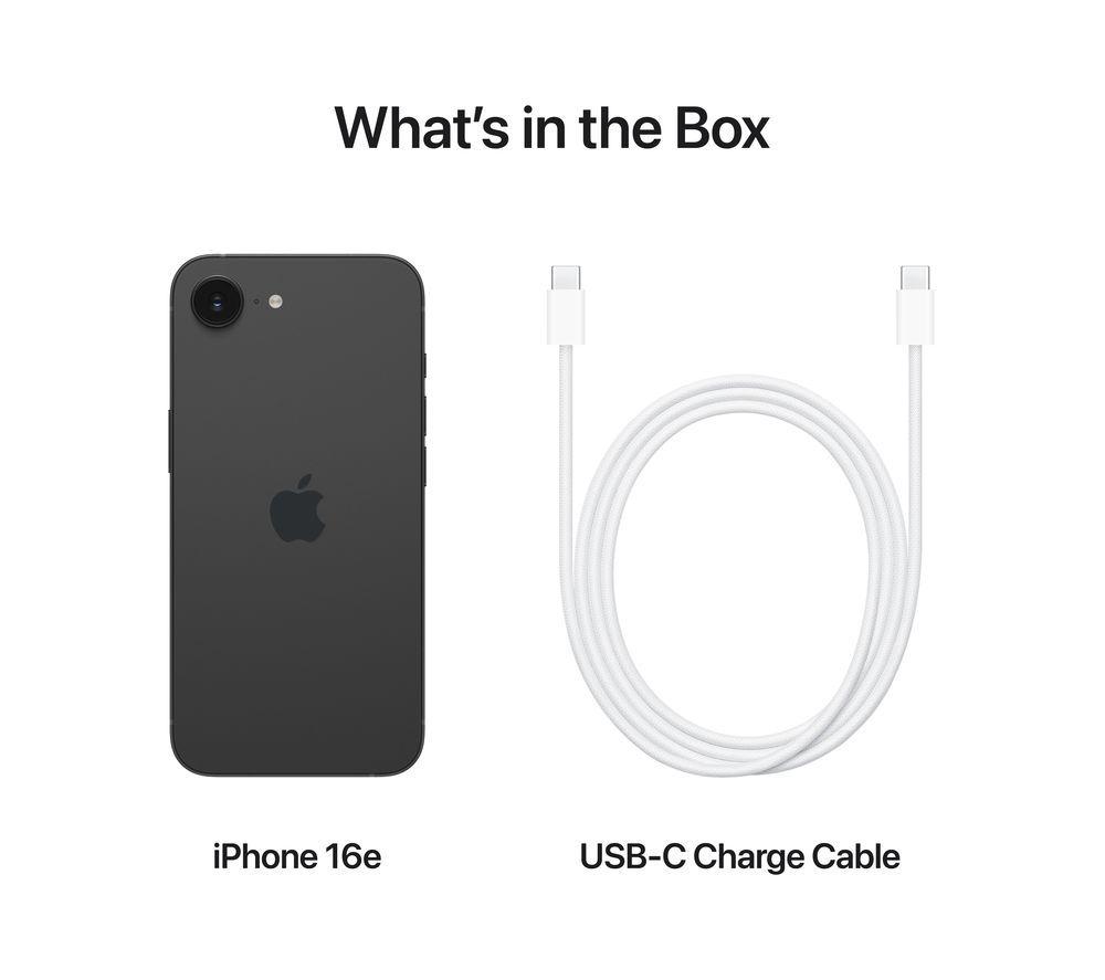 APPLE iPhone 16e - 128 GB, Black