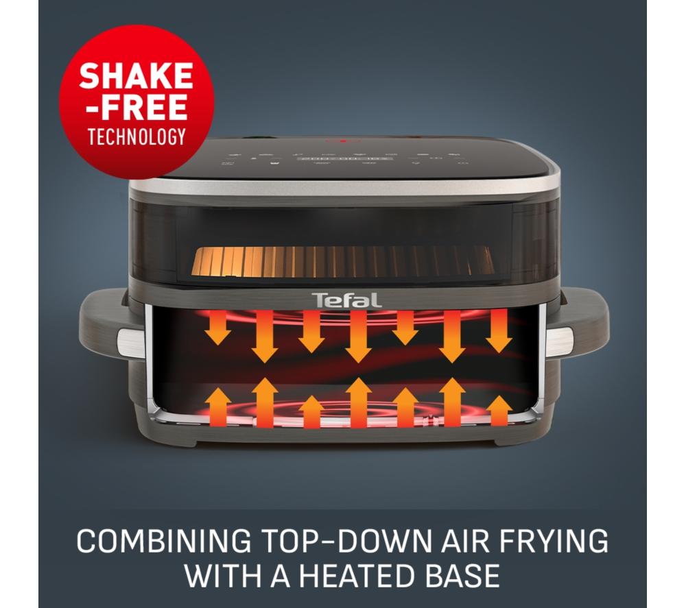 TEFAL Easy Fry FW402HG0 Air Fryer & Pizza Cutter - Black