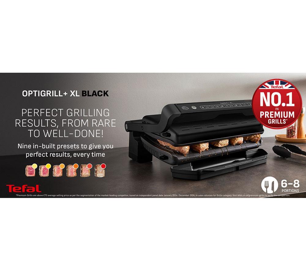 TEFAL OptiGrill+ XL GC7278G1 Health Grill - Black