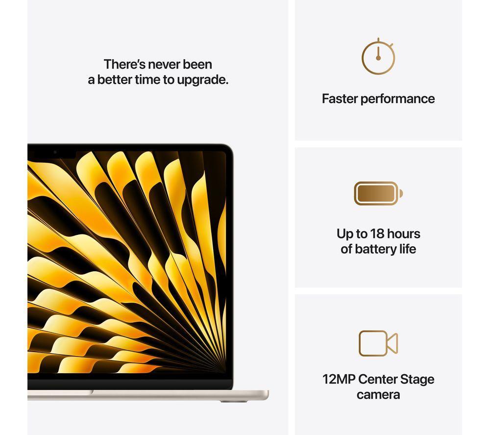 APPLE MacBook Air 13.6" (2025) - M4, 512 GB SSD, Starlight