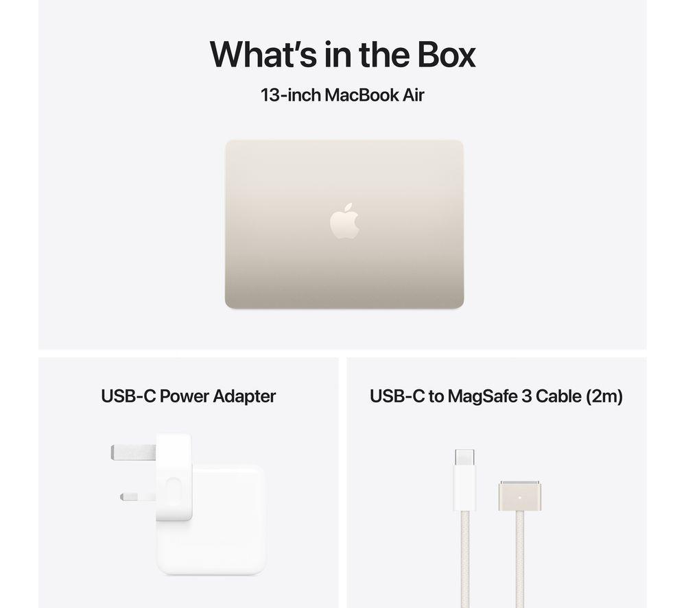 APPLE MacBook Air 13.6" (2025) - M4, 512 GB SSD, Starlight