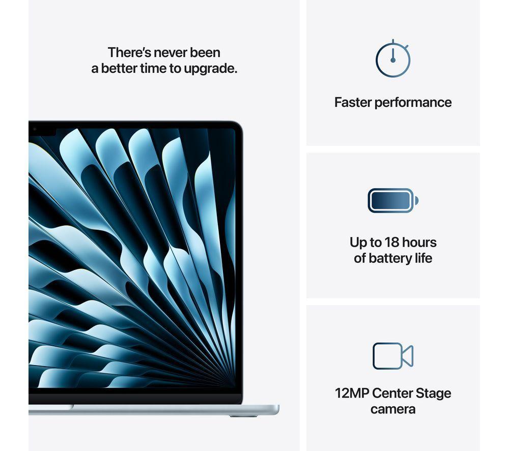 APPLE MacBook Air 15" (2025) - M4, 256 GB SSD, Sky Blue