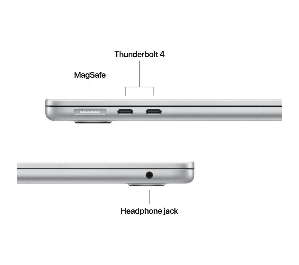 APPLE MacBook Air 13,6" (2025) - M4, 512 GB SSD, 16 GB RAM, Silber