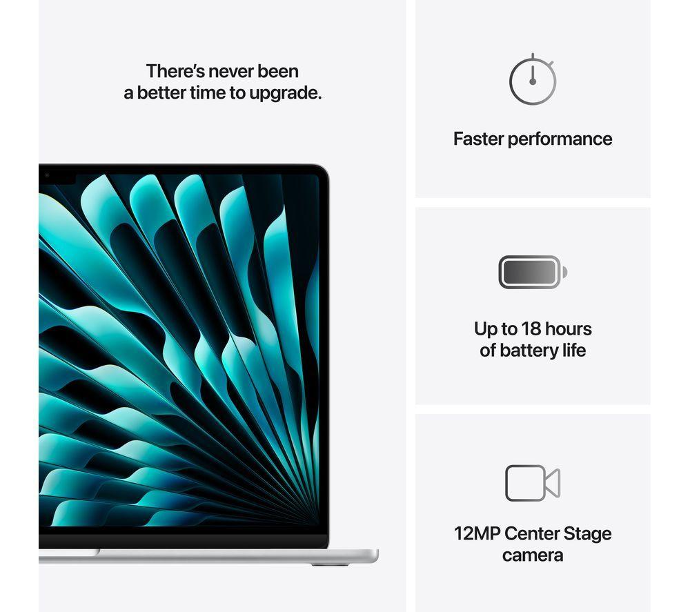 APPLE MacBook Air 15" (2025) - M4, 256 GB SSD, Silver