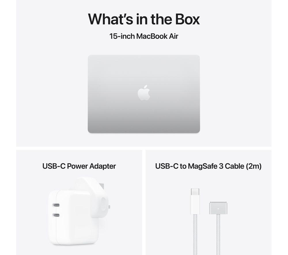 APPLE MacBook Air 15" (2025) - M4, 256 GB SSD, Silver