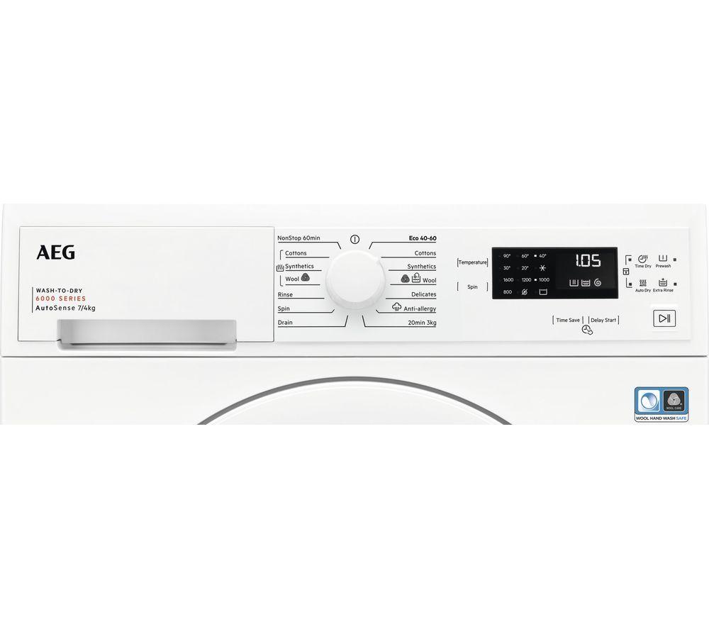 AEG 6000 Series LWX60746B 7 kg Washer Dryer - White