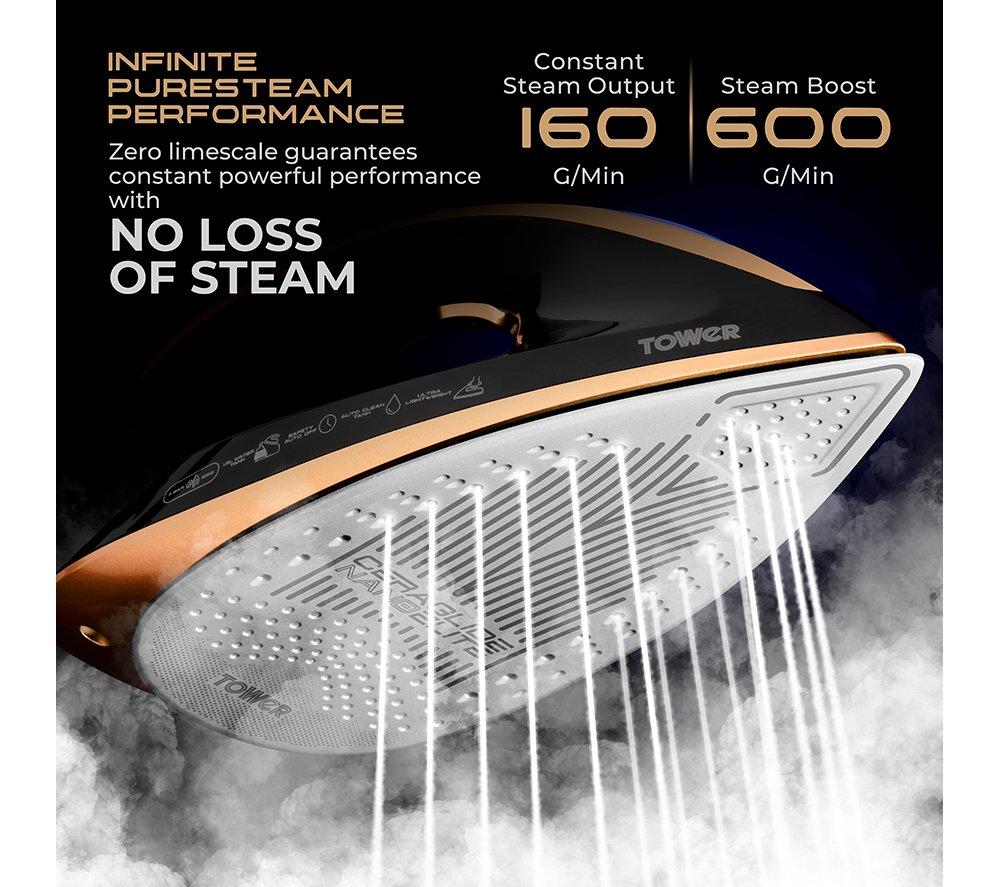 TOWER Pure Steam Infinity Xpress Steam Generator Iron - Black