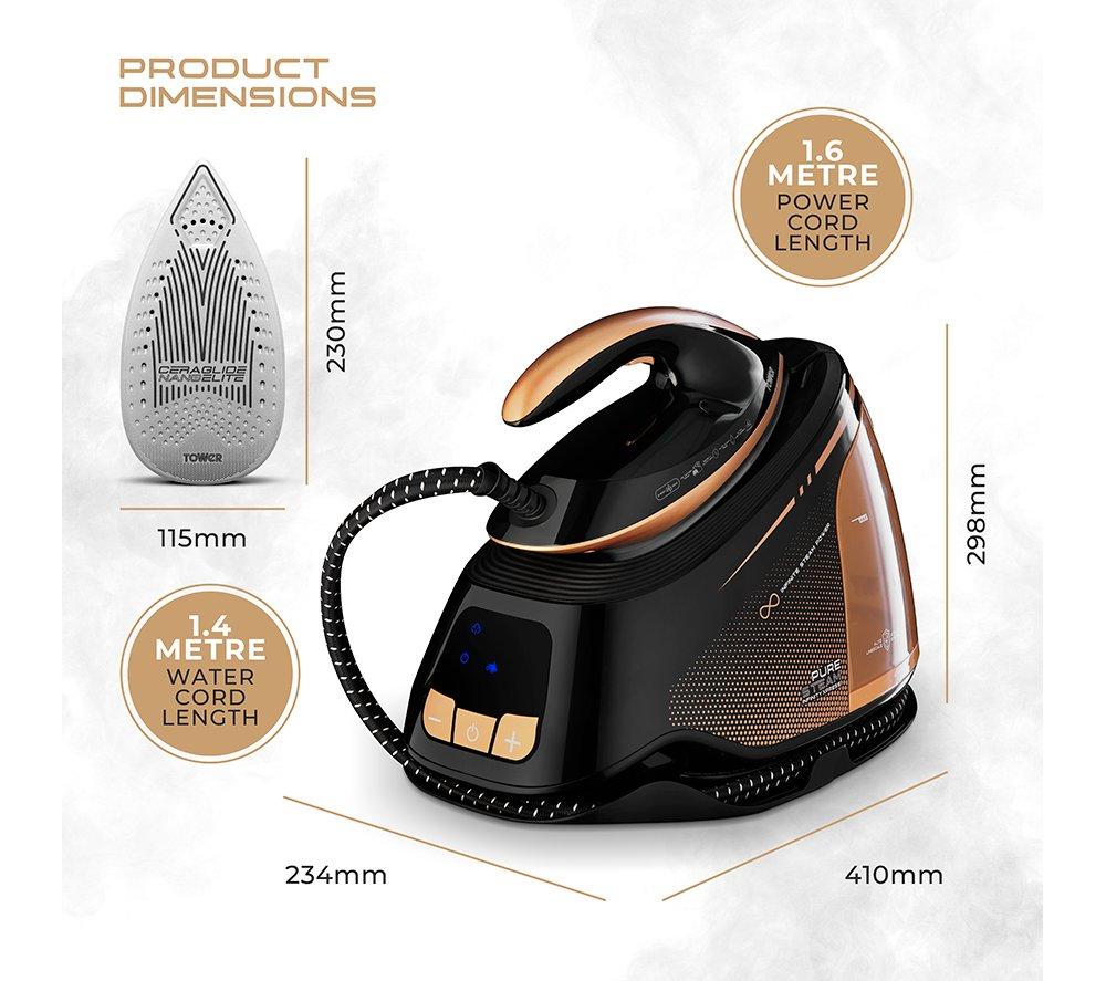 TOWER Pure Steam Infinity Xpress Steam Generator Iron - Black