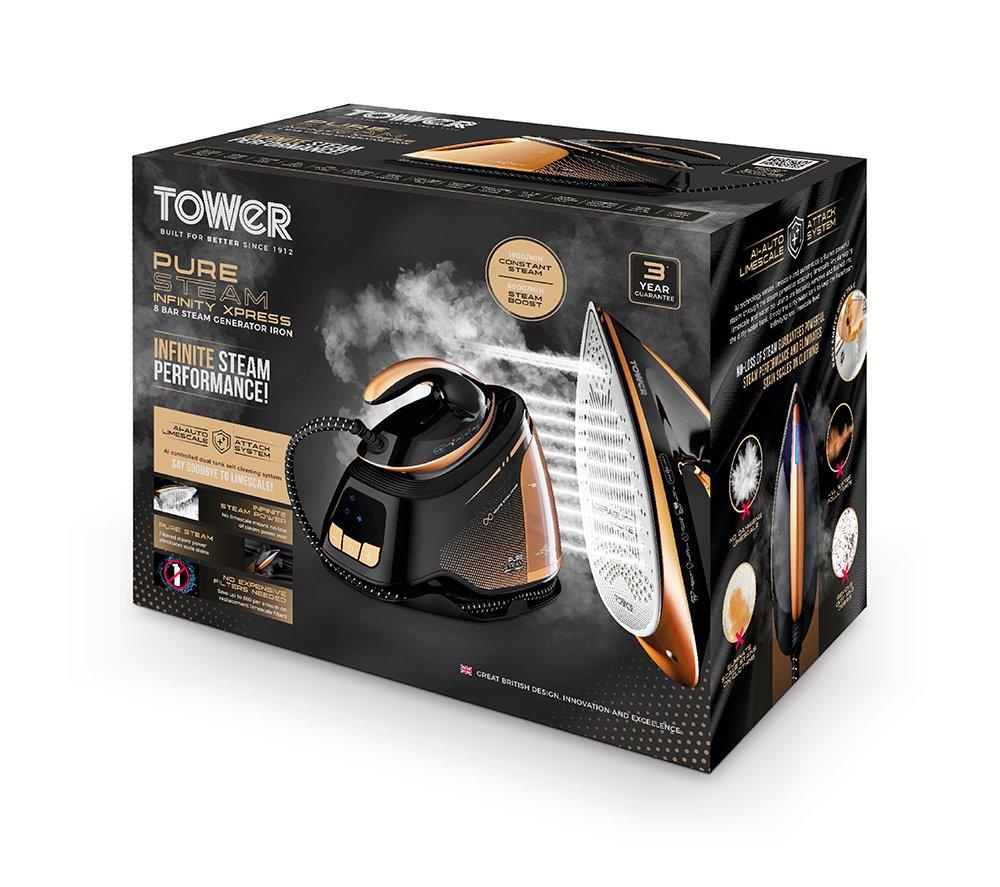 TOWER Pure Steam Infinity Xpress Steam Generator Iron - Black